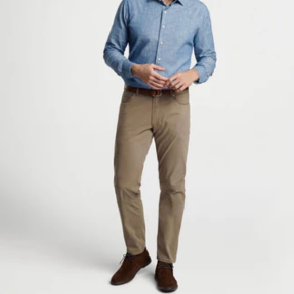 Peter Millar Crown Crafted Rye Delvin 5-Pocket Pants Size 36 MSRP $245